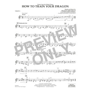 How To Train Your Dragon (arr. Robert Longfield) - Violin 2
