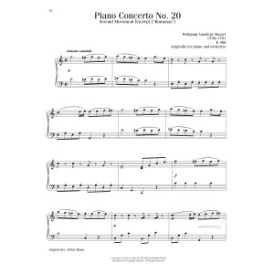 Piano Concerto No. 20, Second Movement ("Romanza") Excerpt