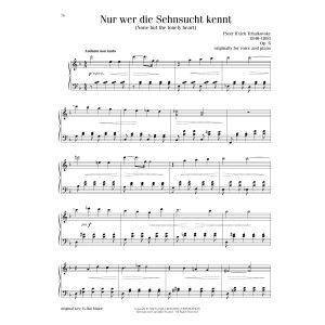 None But The Lonely Heart (Nur Wer Die Sehnsucht Kennt), Op. 6