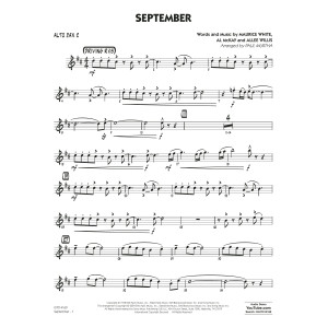 September (arr. Paul Murtha) - Alto Sax 2