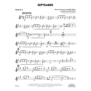 September (arr. Paul Murtha) - Tenor Sax 2
