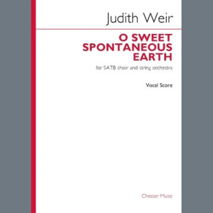 O Sweet Spontaneous Earth (Vocal Score)