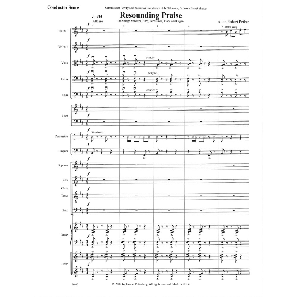 Resounding Praise - Full Score