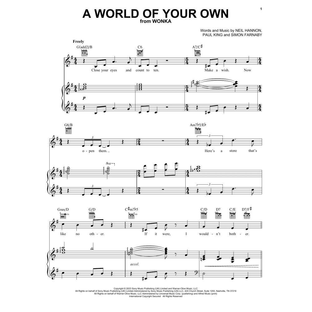 A World Of Your Own (from Wonka)