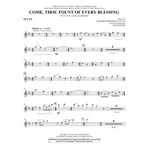Come, Thou Fount Of Every Blessing - Flute