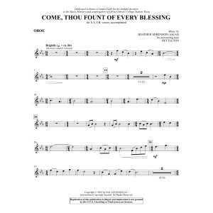 Come, Thou Fount Of Every Blessing - Oboe