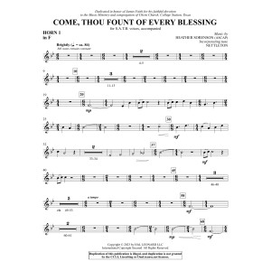 Come, Thou Fount Of Every Blessing - F Horn 1