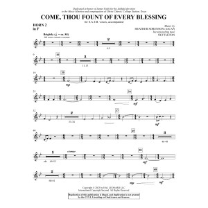 Come, Thou Fount Of Every Blessing - F Horn 2