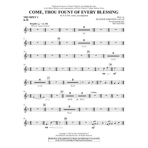 Come, Thou Fount Of Every Blessing - Bb Trumpet 1