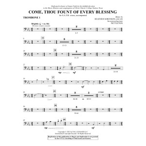 Come, Thou Fount Of Every Blessing - Trombone 1