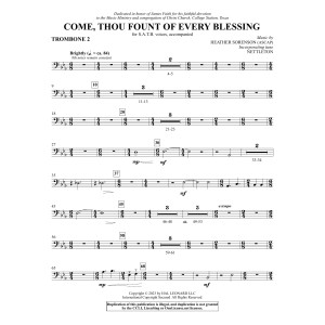 Come, Thou Fount Of Every Blessing - Trombone 2
