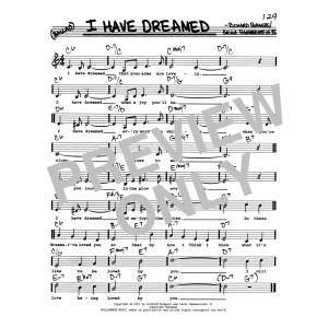 I Have Dreamed (Low Voice)