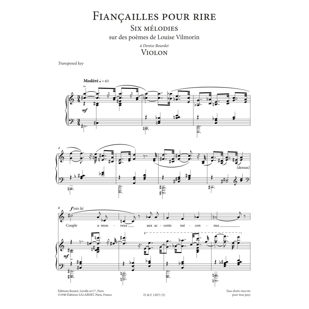 Violon (Low Voice)