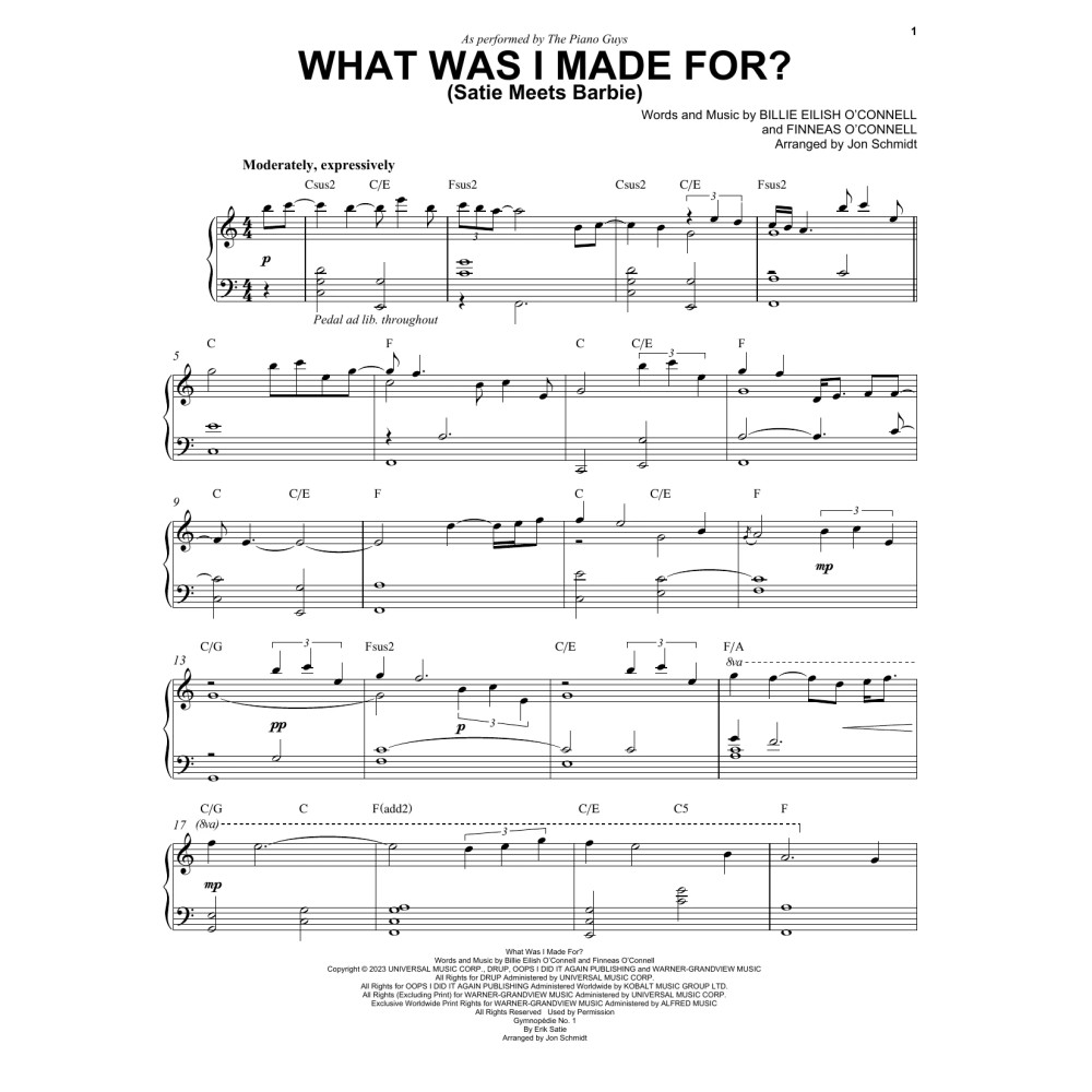 What Was I Made For? (Satie Meets Barbie)
