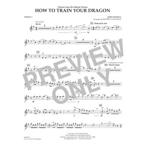 How To Train Your Dragon (arr. Robert Longfield) - Violin 1