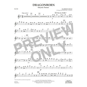 Dragonborn (Skyrim Theme) (arr. Johnnie Vinson) - Flute