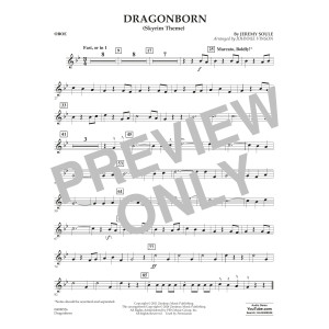 Dragonborn (Skyrim Theme) (arr. Johnnie Vinson) - Oboe