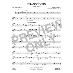Dragonborn (Skyrim Theme) (arr. Johnnie Vinson) - Eb Alto Saxophone 2