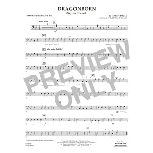 Dragonborn (Skyrim Theme) (arr. Johnnie Vinson) - Trombone/Baritone B.C.