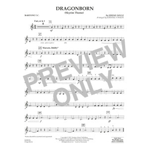 Dragonborn (Skyrim Theme) (arr. Johnnie Vinson) - Baritone T.C.