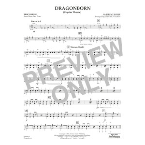 Dragonborn (Skyrim Theme) (arr. Johnnie Vinson) - Percussion 1