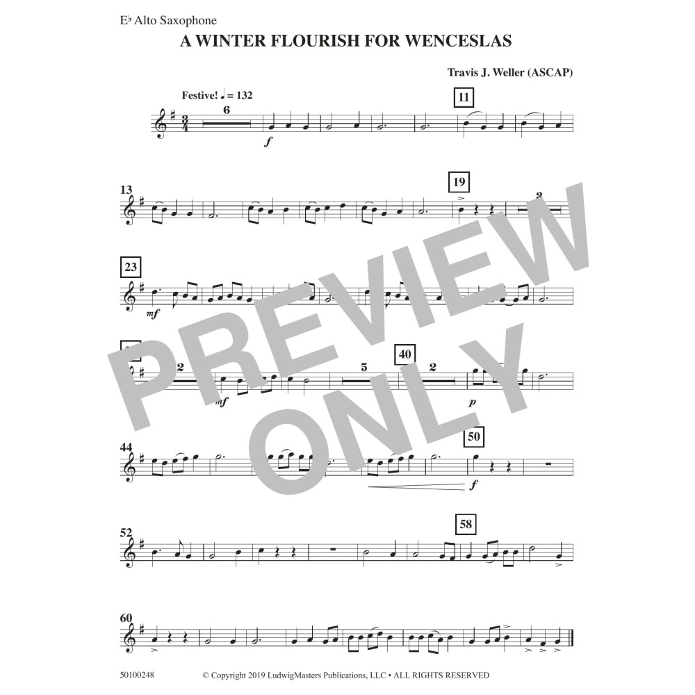 A Winter Flourish for Wenceslas - Eb Alto Saxophone