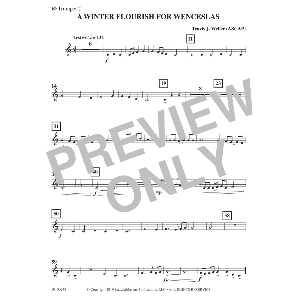 A Winter Flourish for Wenceslas - Trumpet 2 in Bb
