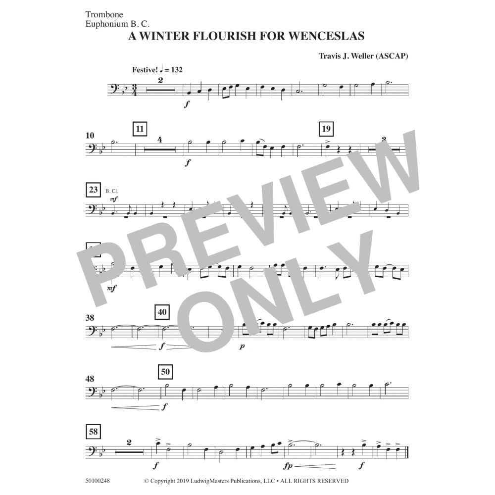 A Winter Flourish for Wenceslas - Trombone/ Euphonium