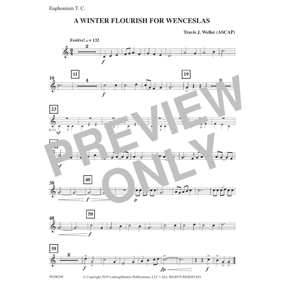 A Winter Flourish for Wenceslas - Bb Euphonium TC