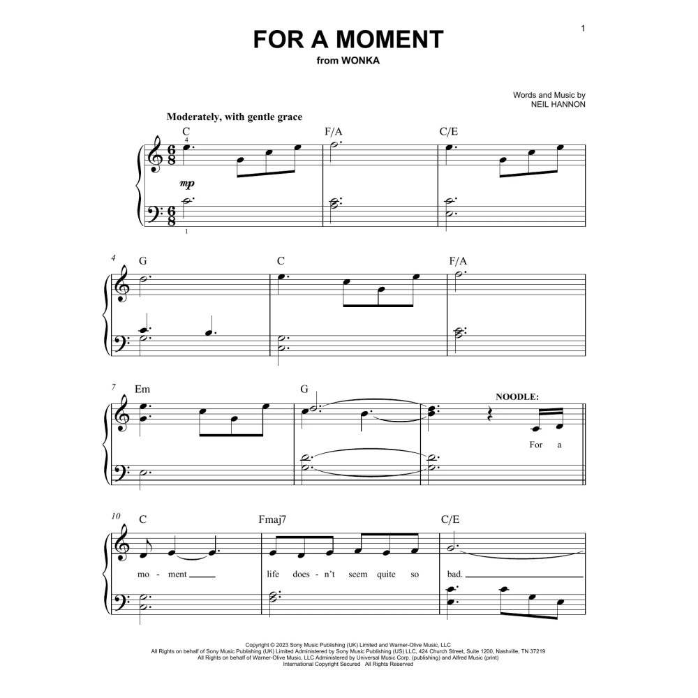 For A Moment (from Wonka)