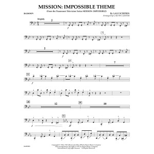 Mission: Impossible Theme (arr. Calvin Custer) - Bassoon