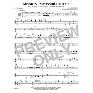 Mission: Impossible Theme (arr. Calvin Custer) - Bb Trumpet 1