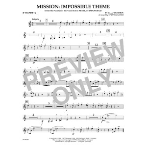 Mission: Impossible Theme (arr. Calvin Custer) - Bb Trumpet 2