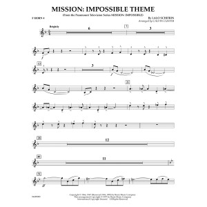 Mission: Impossible Theme (arr. Calvin Custer) - F Horn 4