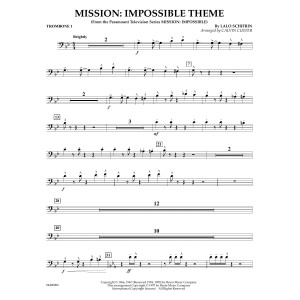 Mission: Impossible Theme (arr. Calvin Custer) - Trombone 1