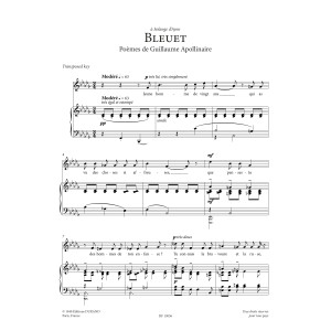 Bleuet (Low Voice)