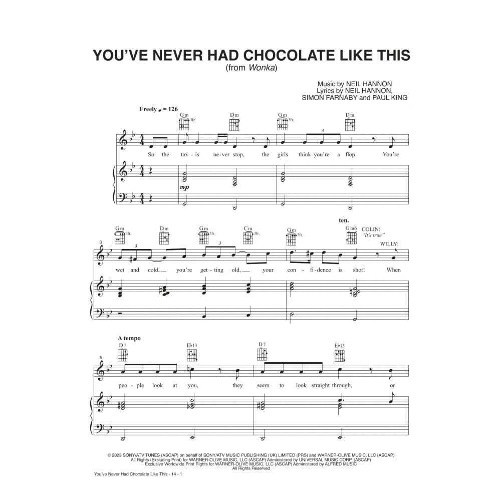 You've Never Had Chocolate Like This (from Wonka)