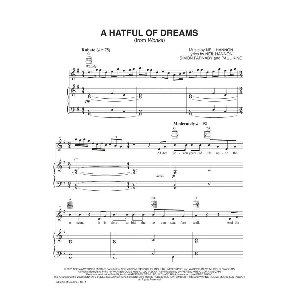A Hatful Of Dreams (from Wonka)