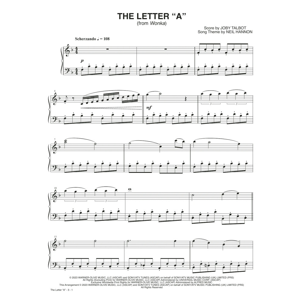 The Letter "A" (from Wonka)