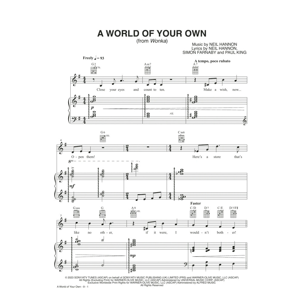 A World Of Your Own (from Wonka)