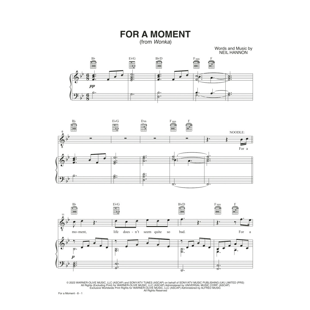 For A Moment (from Wonka)