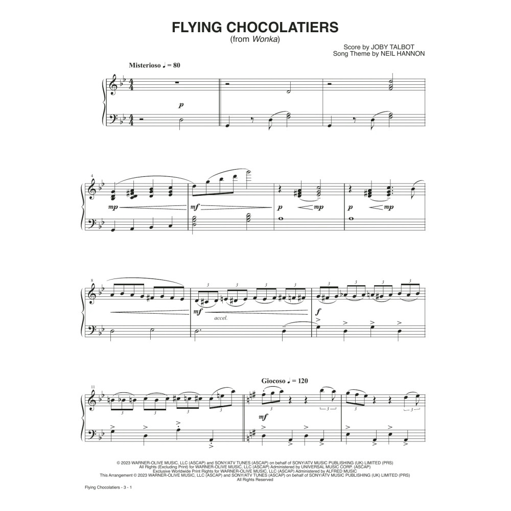 Flying Chocolatiers (from Wonka)