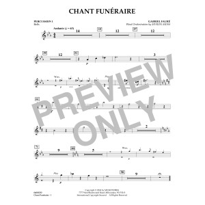 Chant Funeraire (arr. Myron Moss) - Percussion 1