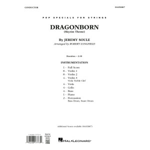 Dragonborn (Skyrim Theme) (arr. Longfield) - Conductor Score (Full Score)