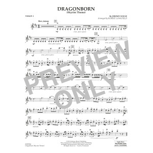 Dragonborn (Skyrim Theme) (arr. Longfield) - Violin 1