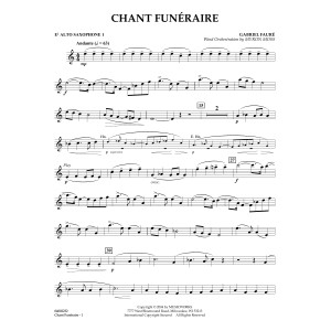 Chant Funeraire (arr. Myron Moss) - Eb Alto Saxophone 1