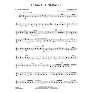 Chant Funeraire (arr. Myron Moss) - Bb Tenor Saxophone
