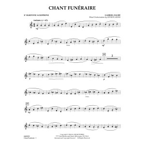 Chant Funeraire (arr. Myron Moss) - Eb Baritone Saxophone