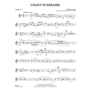 Chant Funeraire (arr. Myron Moss) - F Horn 1 & 2