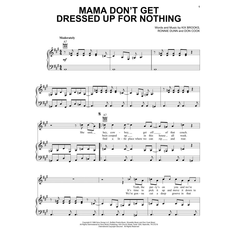 Mama Don't Get Dressed Up For Nothing